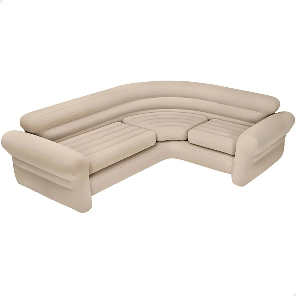 Intex Innendørs Hjørnesofa, Beige, 257 x 203 x 76cm Intex Innendørs Hjørnesofa, Beige, 257 x 203 x 76cm