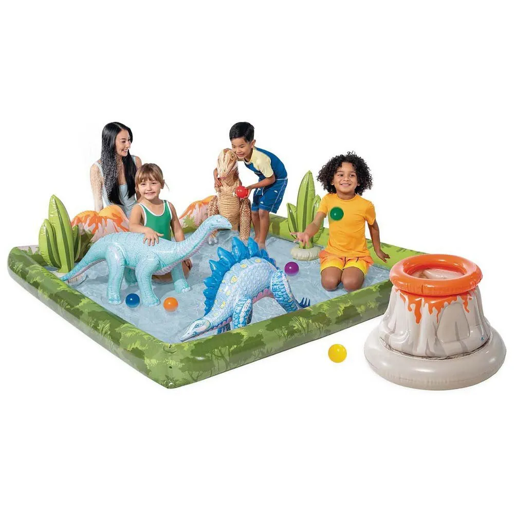 Intex Jurassic Adventure Vannlekesenter unisex, Multicolour, 201 x 201 x 36cm Intex Jurassic Adventure Vannlekesenter unisex, Multicolour, 201 x 201 x 36cm