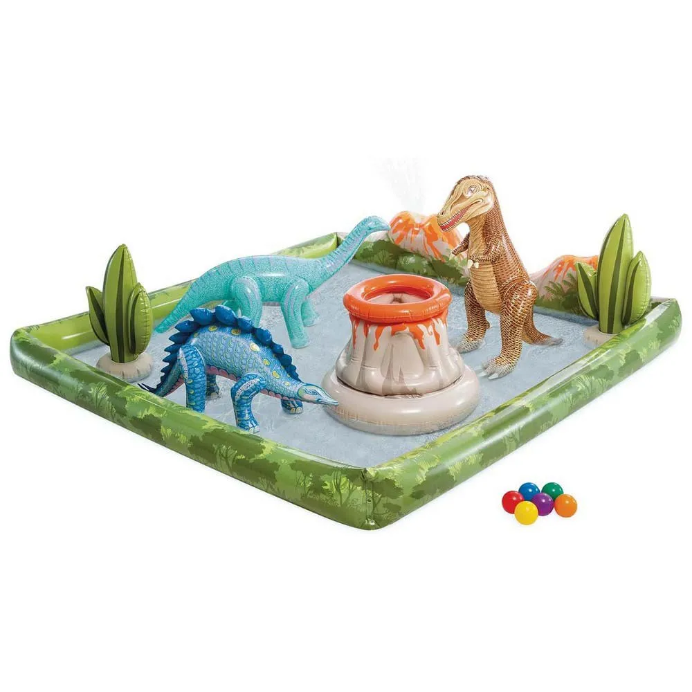 Intex Jurassic Adventure Vannlekesenter unisex, Multicolour, 201 x 201 x 36cm Intex Jurassic Adventure Vannlekesenter unisex, Multicolour, 201 x 201 x 36cm