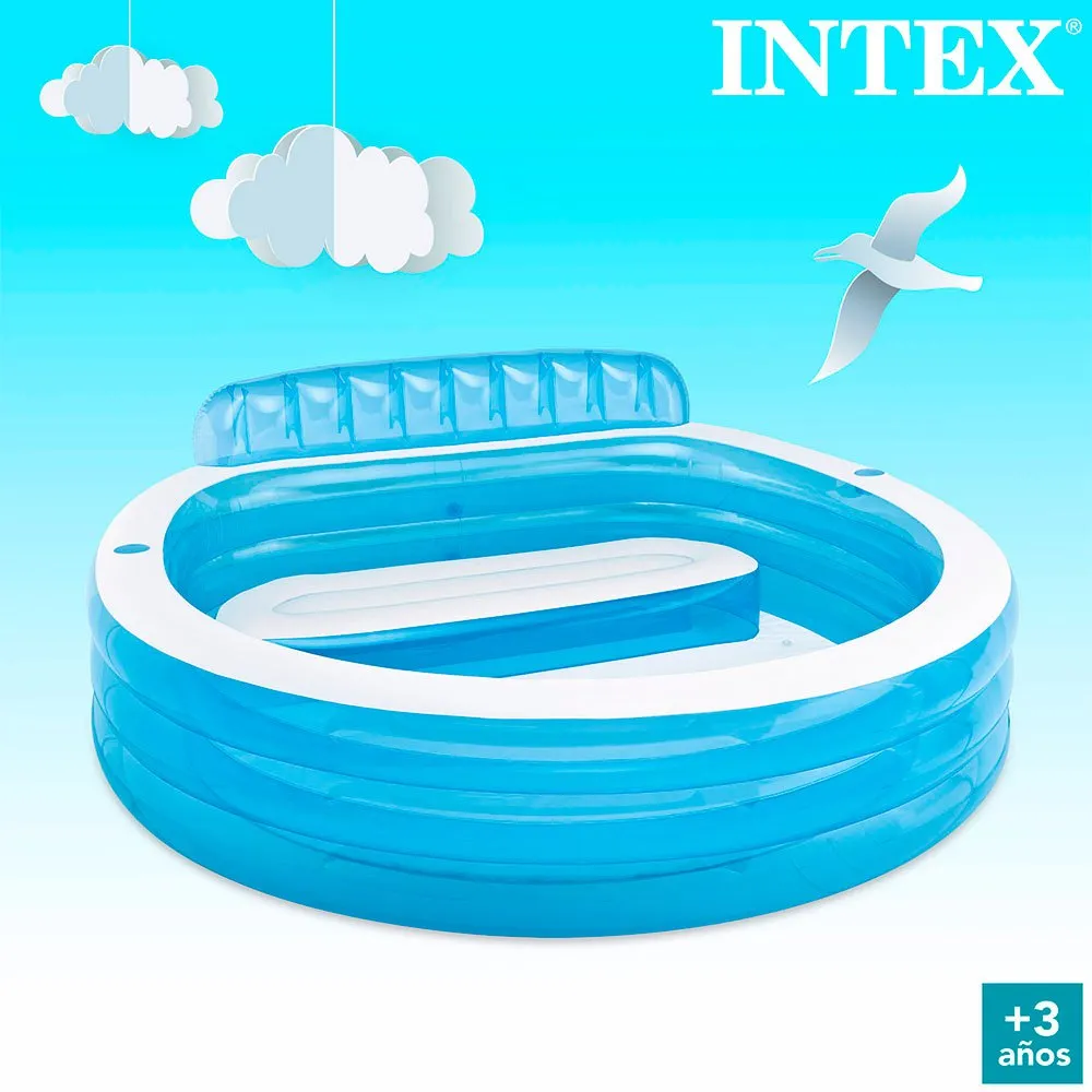 Intex Kjent Med Stolpebasseng unisex, Blue, 640L-Fra 3Y Intex Kjent Med Stolpebasseng unisex, Blue, 640L-Fra 3Y