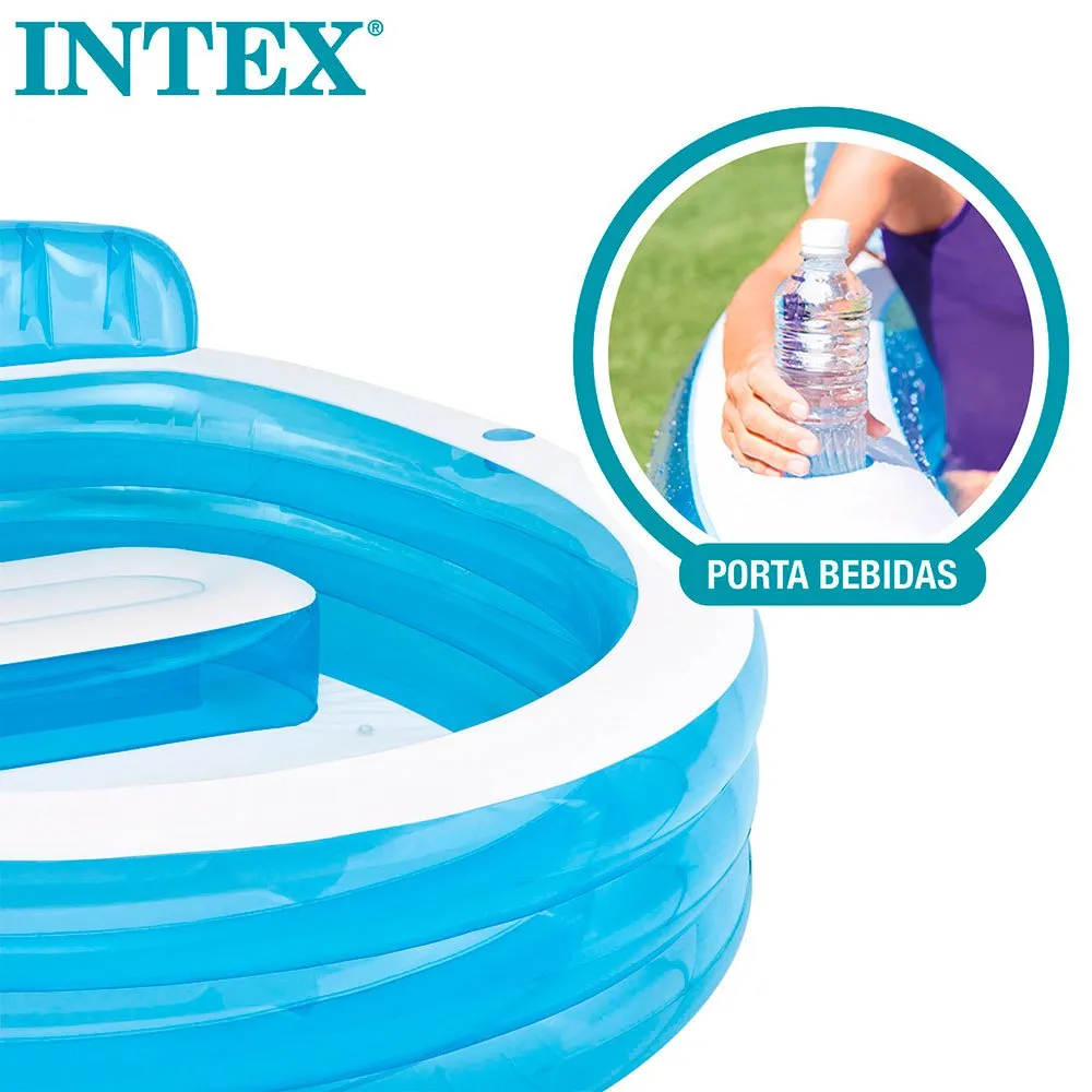 Intex Kjent Med Stolpebasseng unisex, Blue, 640L-Fra 3Y Intex Kjent Med Stolpebasseng unisex, Blue, 640L-Fra 3Y