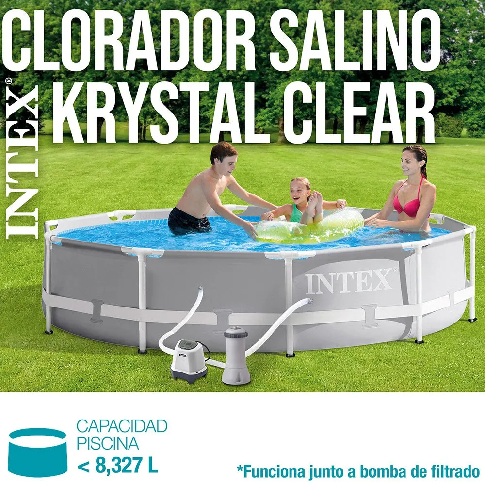 Intex Krystal Clear Saltklorinator For Bassenger Opptil 8.3 M³ unisex, Grey, One Size