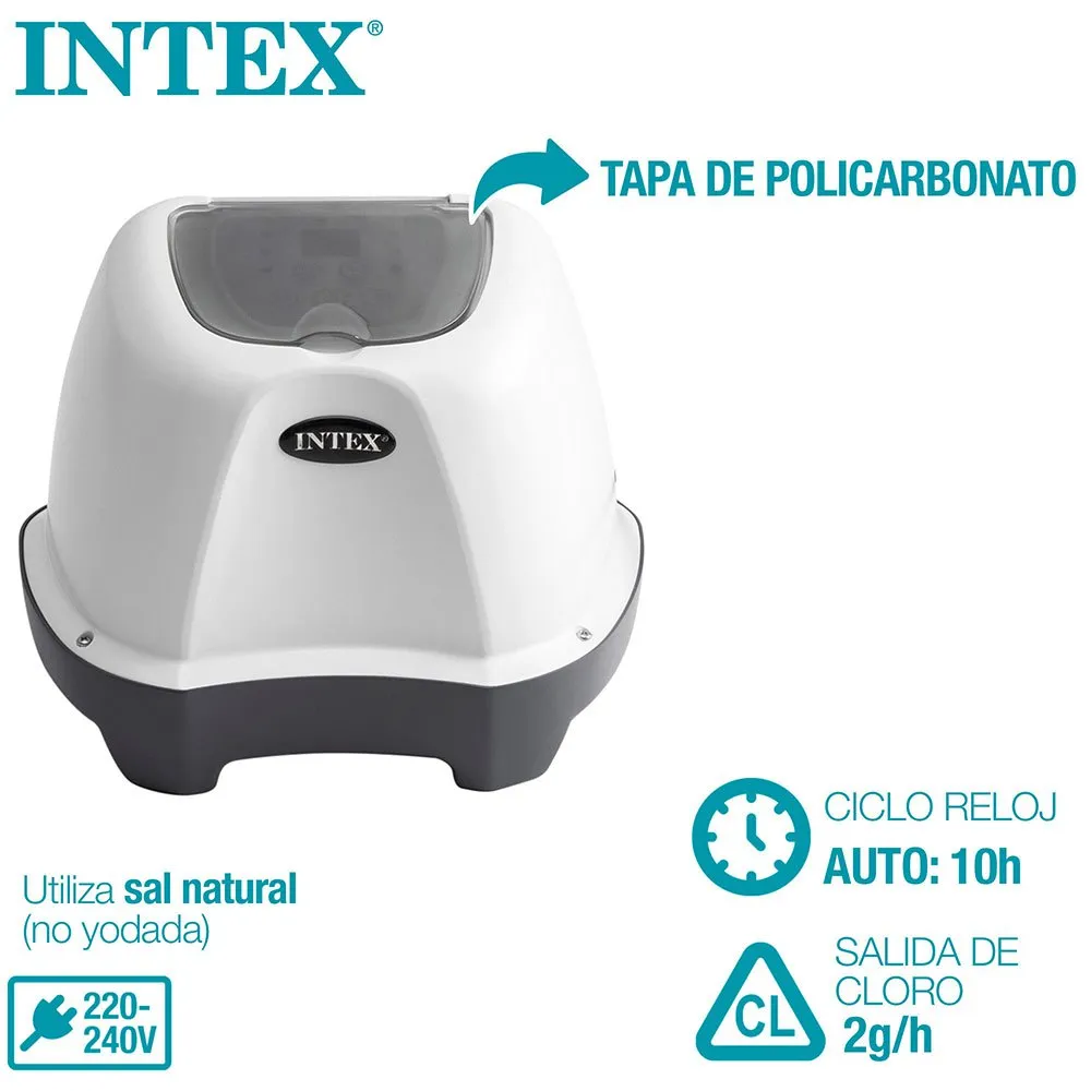 Intex Krystal Clear Saltklorinator For Bassenger Opptil 8.3 M³ unisex, Grey, One Size