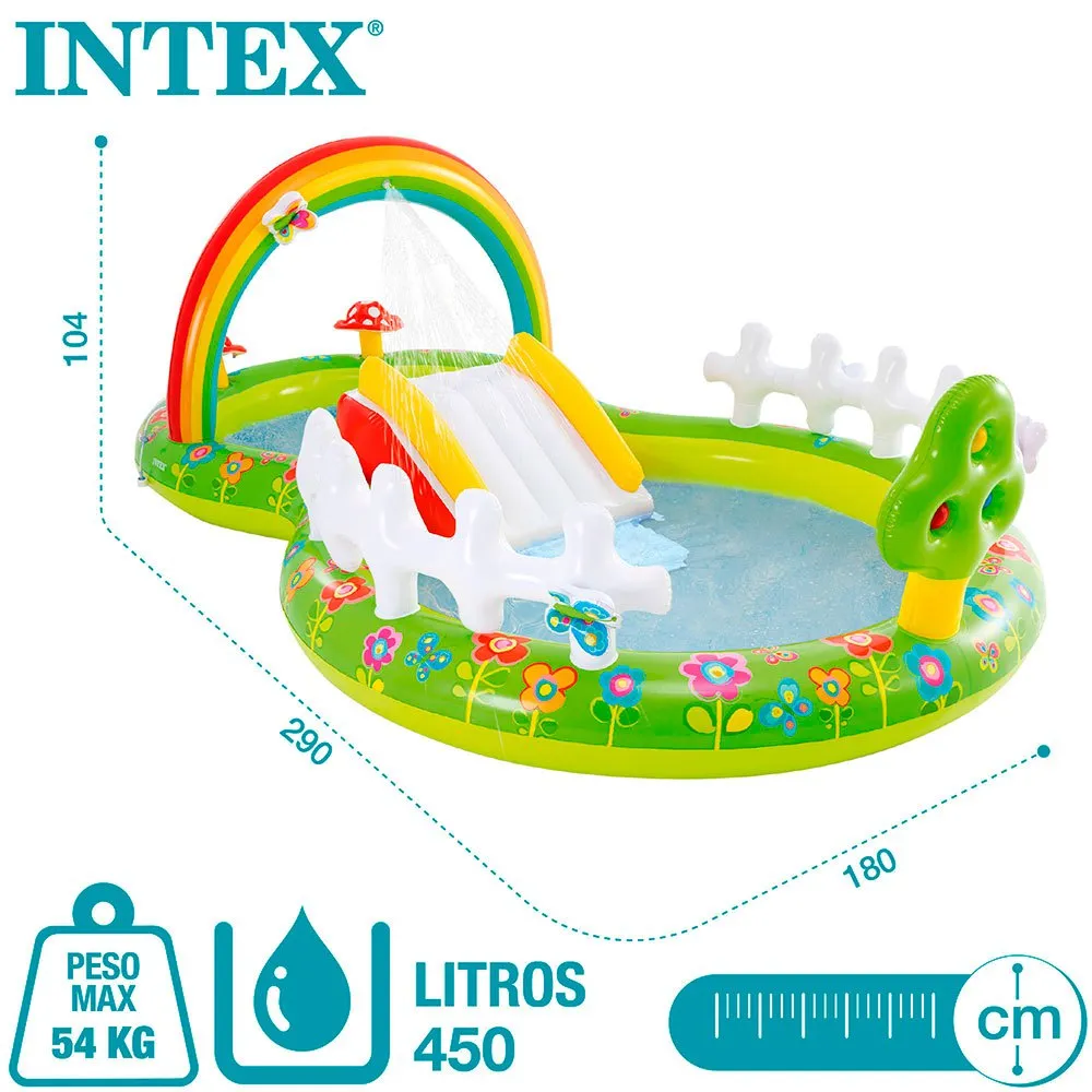 Intex Leikesenter For Hagen Med Sklie Og Basseng unisex, Multicolour, 290 x 180 x 104cm