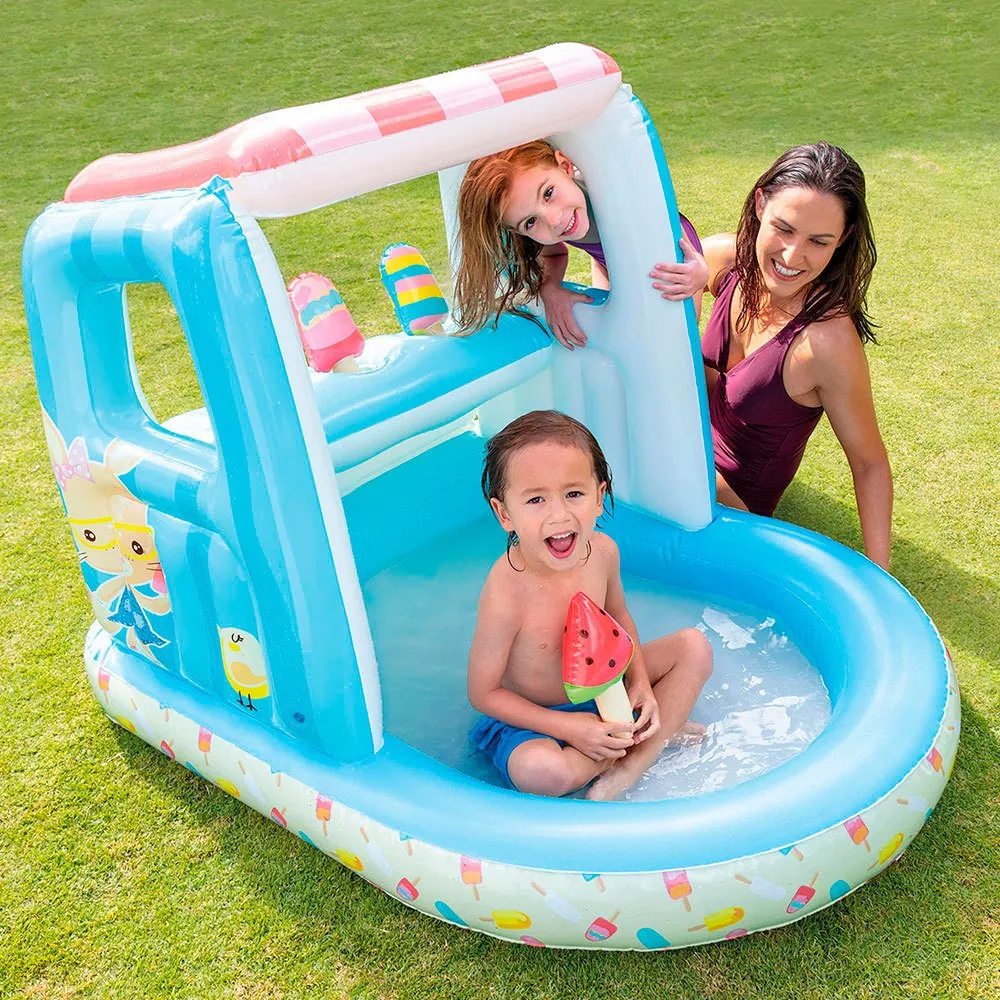 Intex Leikesenter Med Iskrembar Og 3 Iskrem-basseng unisex, Multi, 102 x 127 x 99cm Intex Leikesenter Med Iskrembar Og 3 Iskrem-basseng unisex, Multi, 102 x 127 x 99cm