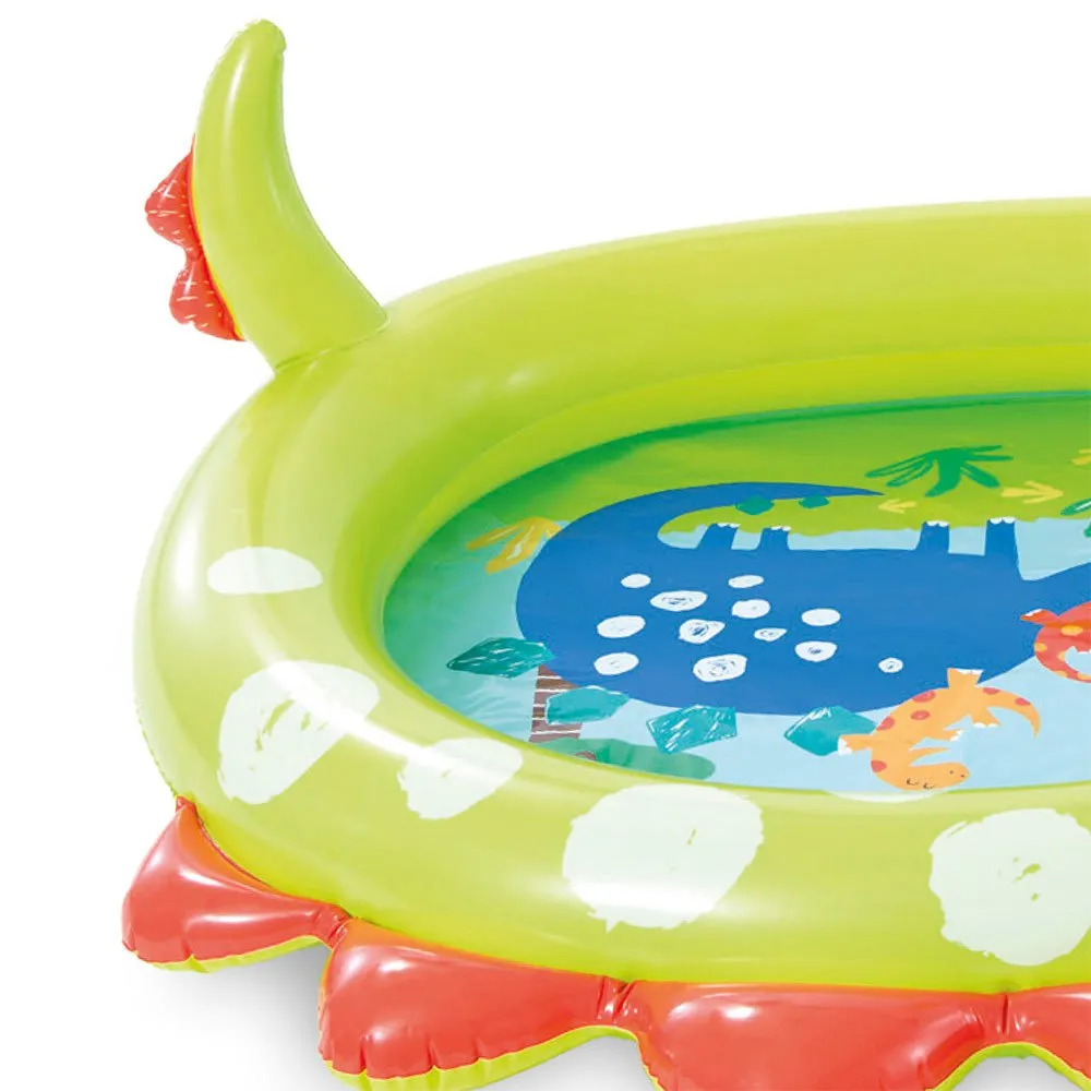 Intex Liten Dinosaur Oppblåsbar Svømmebasseng 119x109x66 Cm, Multicolor, One Size Intex Liten Dinosaur Oppblåsbar Svømmebasseng 119x109x66 Cm, Multicolor, One Size