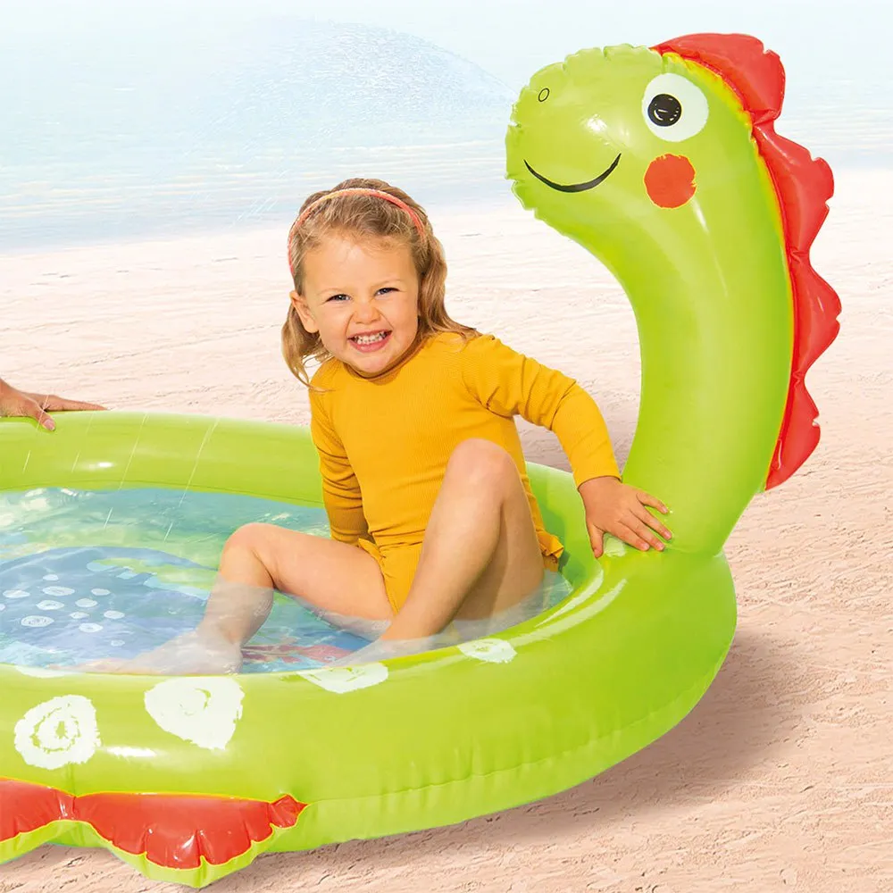 Intex Liten Dinosaur Oppblåsbar Svømmebasseng 119x109x66 Cm, Multicolor, One Size Intex Liten Dinosaur Oppblåsbar Svømmebasseng 119x109x66 Cm, Multicolor, One Size