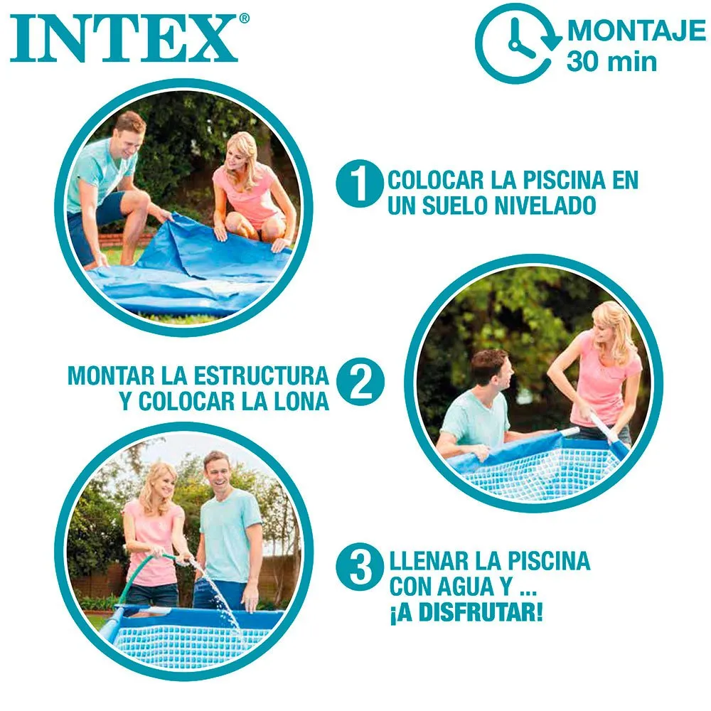 Intex Metallramme Med Bassengpumpe Med Patronfilter 450x220x84 Cm unisex, Blue, 450 x 220 x 84cm Intex Metallramme Med Bassengpumpe Med Patronfilter 450x220x84 Cm unisex, Blue, 450 x 220 x 84cm