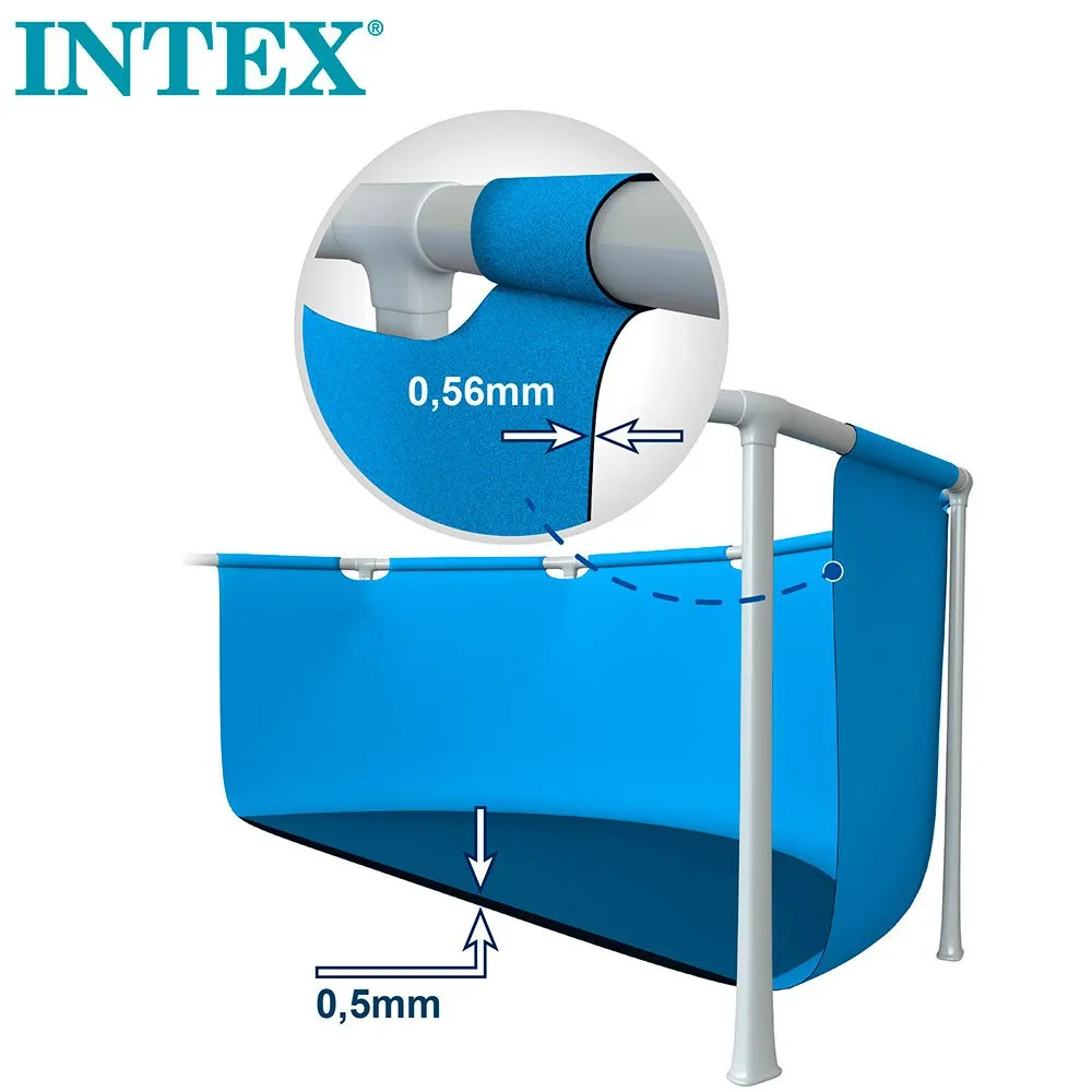 Intex Metallramme Med Bassengpumpe Med Patronfilter 450x220x84 Cm unisex, Blue, 450 x 220 x 84cm Intex Metallramme Med Bassengpumpe Med Patronfilter 450x220x84 Cm unisex, Blue, 450 x 220 x 84cm