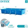 Intex Metallramme Med Bassengpumpe Med Patronfilter 450x220x84 Cm unisex, Blue, 450 x 220 x 84cm