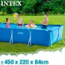 Intex Metallramme Med Bassengpumpe Med Patronfilter 450x220x84 Cm unisex, Blue, 450 x 220 x 84cm
