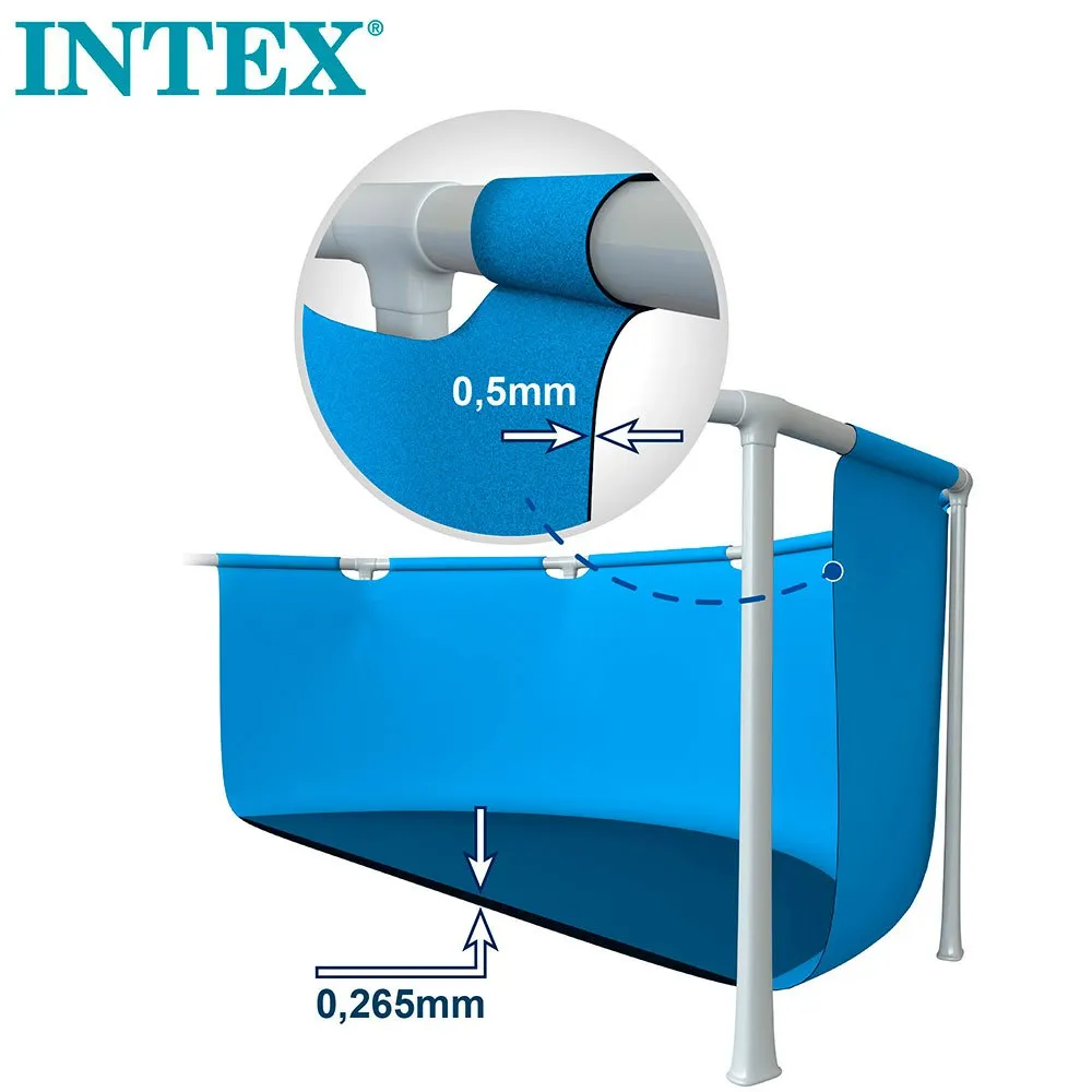 Intex Metallrammebasseng Til Strand 305x76 Cm, Blue, 305 x 76cm