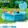 Intex Metallrammebasseng Til Strand 305x76 Cm, Blue, 305 x 76cm