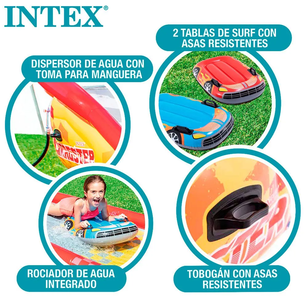 Intex Morsom Sklie-bane 561x119x79 Cm unisex, Multicolour, 561 x 119 x 79cm