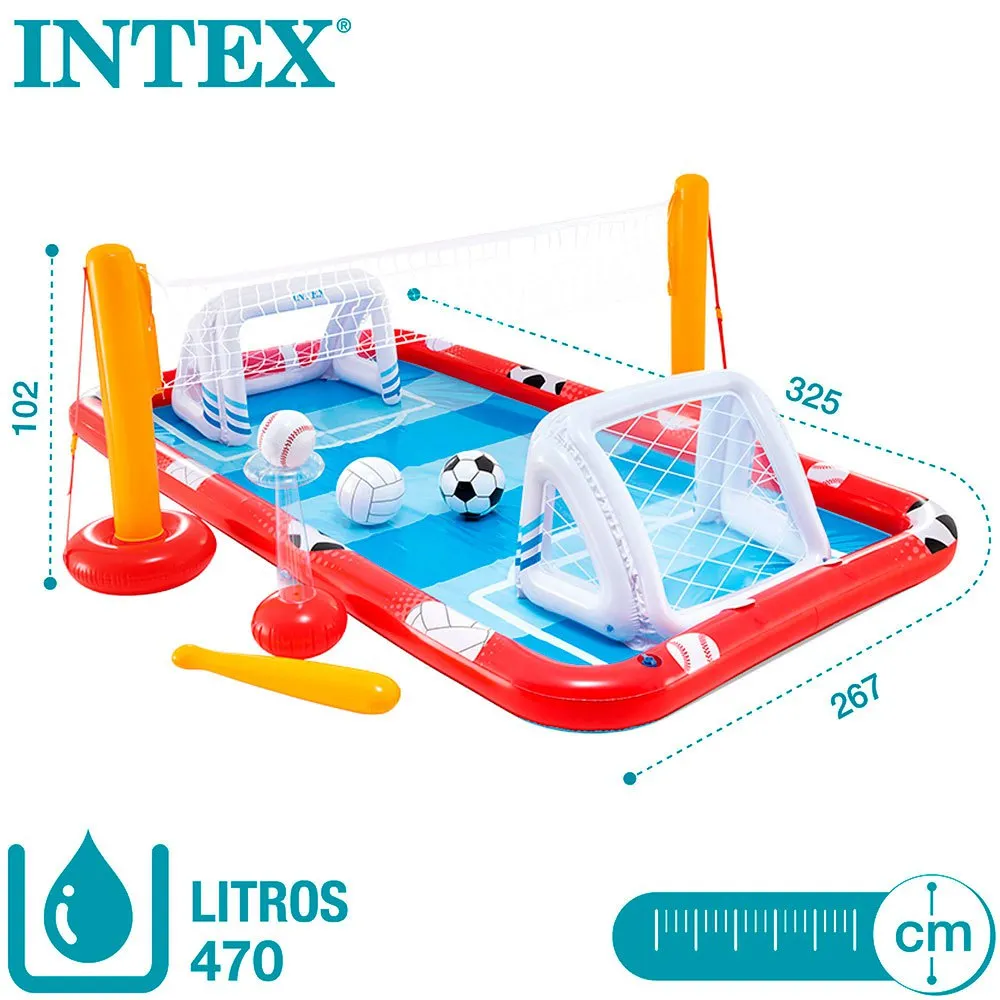 Intex Multisports Oppblåsbar Lekeplass 325x267x102 Cm unisex, Multicolour, 325 x 267 x 102cm Intex Multisports Oppblåsbar Lekeplass 325x267x102 Cm unisex, Multicolour, 325 x 267 x 102cm