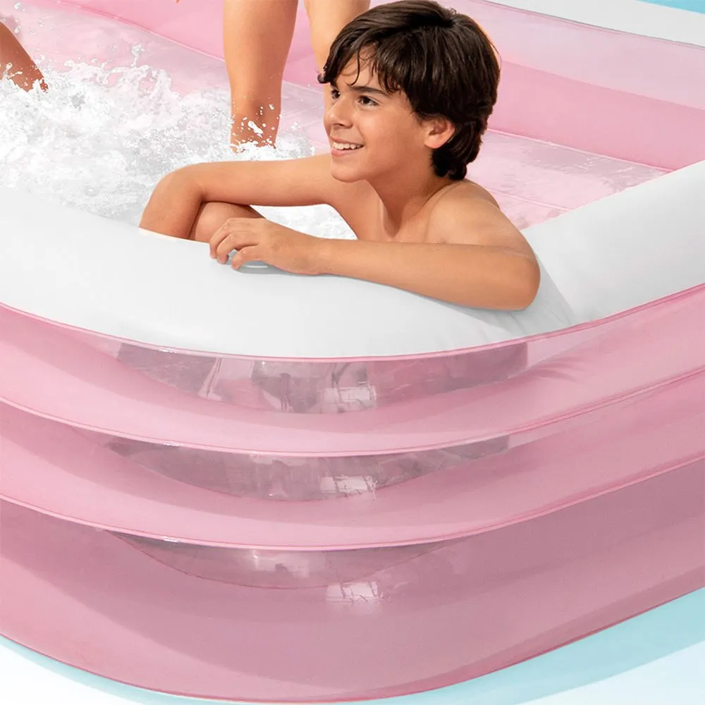 Intex Oppblåsbar Basseng For Barn 305x183x56 Cm, Pink, One Size Intex Oppblåsbar Basseng For Barn 305x183x56 Cm, Pink, One Size