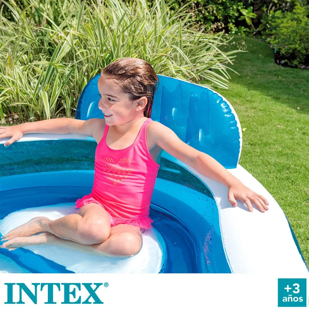 Intex Oppblåsbar Basseng Med Seter unisex, White, 990L