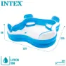 Intex Oppblåsbar Basseng Med Seter unisex, White, 990L