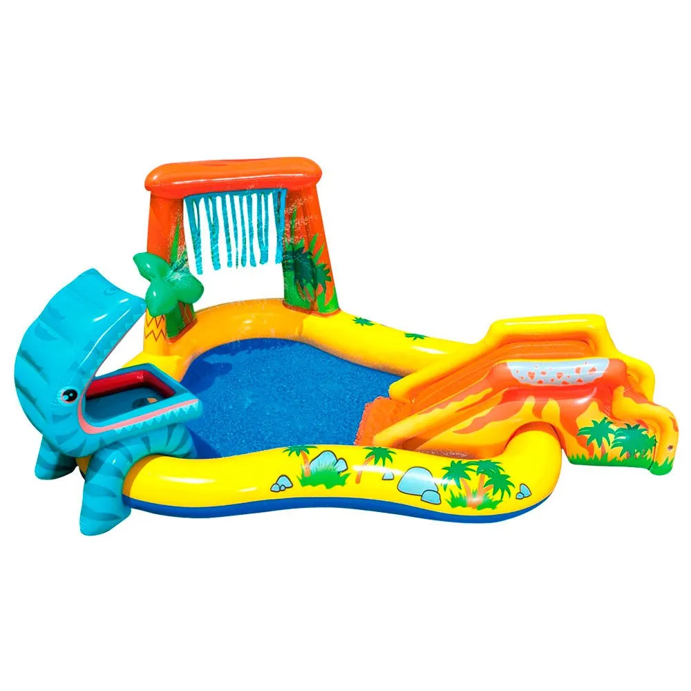 Intex Oppblåsbar Dinosaurus Lekeplass unisex, Multicolor, One Size
