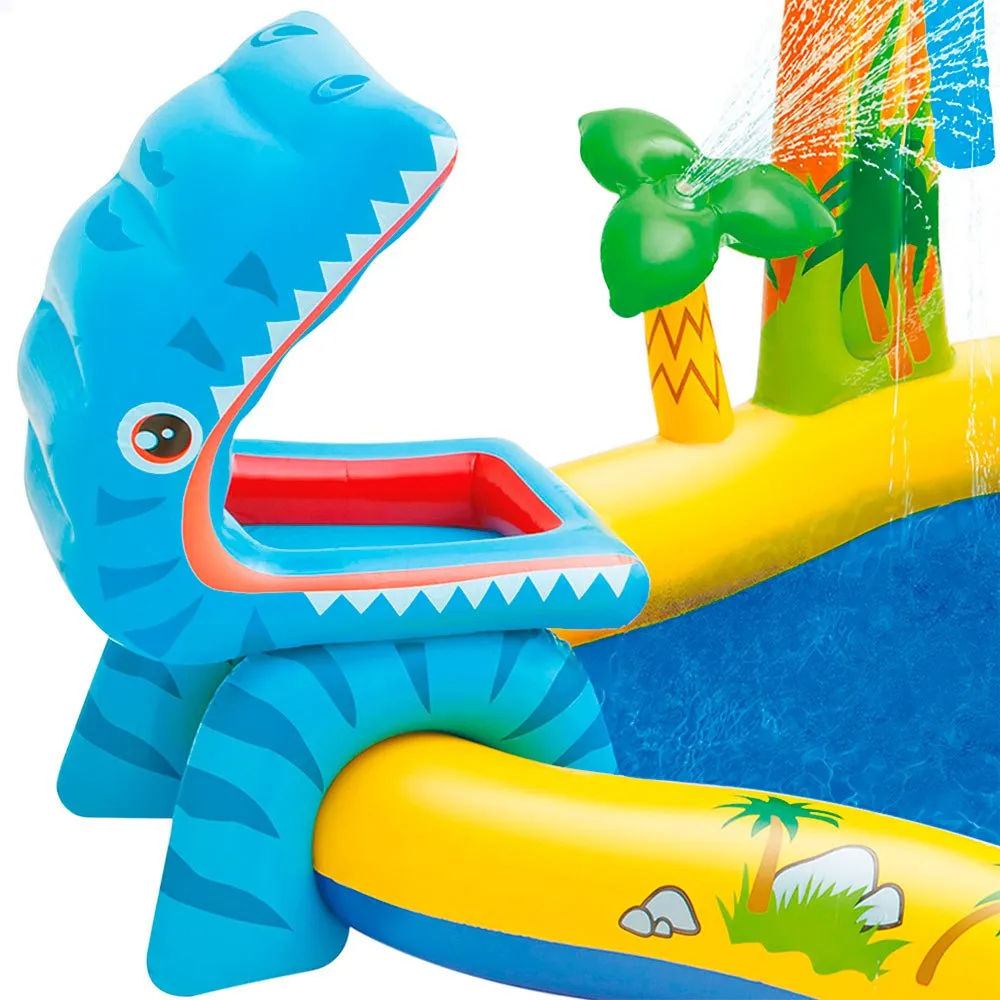 Intex Oppblåsbar Dinosaurus Lekeplass unisex, Multicolor, One Size
