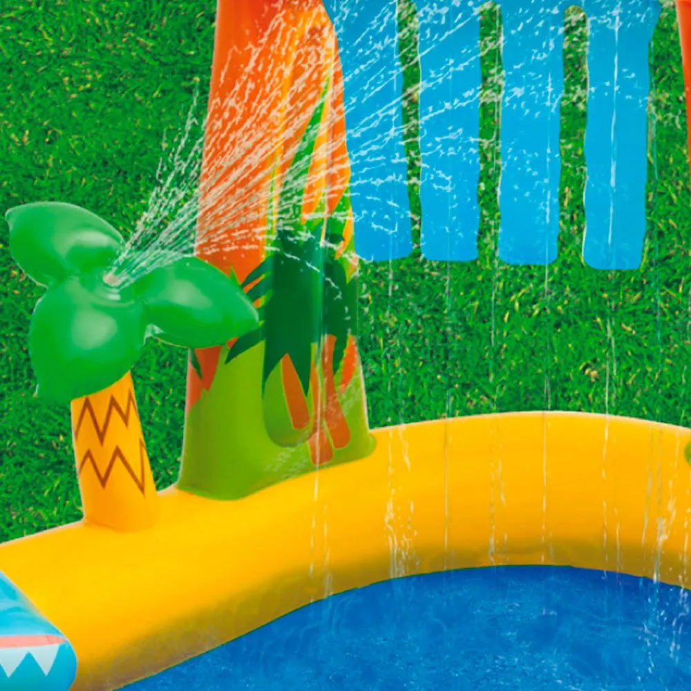 Intex Oppblåsbar Dinosaurus Lekeplass unisex, Multicolor, One Size