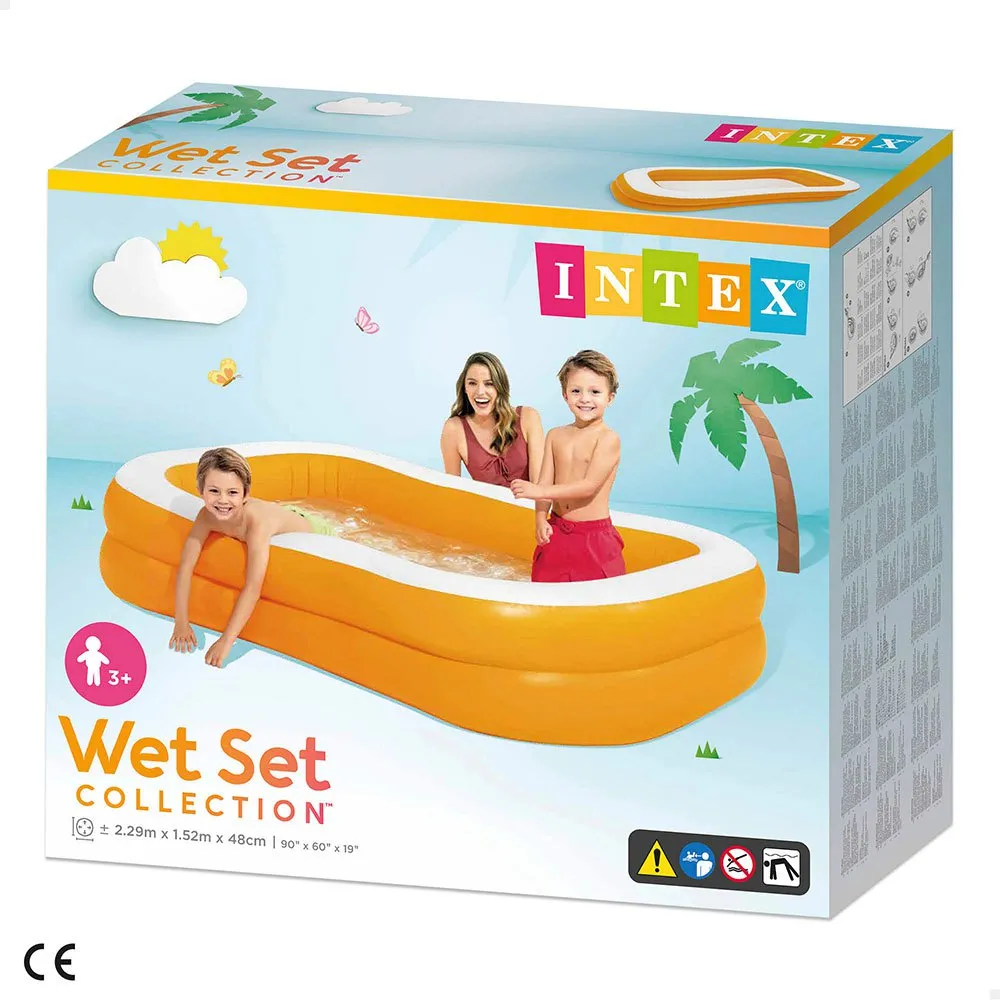 Intex Oppblåsbar Familiebasseng, Multicolor, One Size Intex Oppblåsbar Familiebasseng, Multicolor, One Size