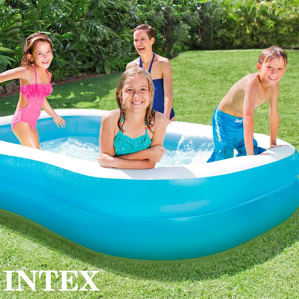 Intex Oppblåsbare Familiebasseng 540 L unisex, Blue, 203 x 152 x 48cm