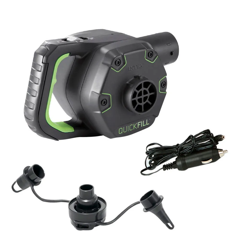 Intex Oppladbar Elektrisk Luftpumpe Med Adapter unisex, Black, One Size