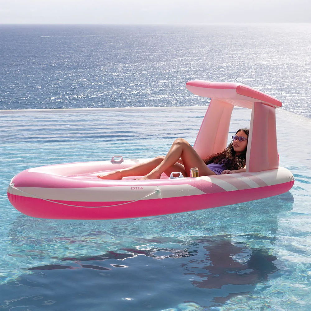 Intex Pink Paradise 244x119x97 Cm Luftmadrass For Basseng unisex, Pink / white, One Size Intex Pink Paradise 244x119x97 Cm Luftmadrass For Basseng unisex, Pink / white, One Size