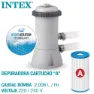 Intex Prism 400x200x122 Cm Stål Rektangulært Over Bakken Basseng Med Ramme, Grey / blue, 8418L