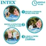 Intex Prism 400x200x122 Cm Stål Rektangulært Over Bakken Basseng Med Ramme, Grey / blue, 8418L