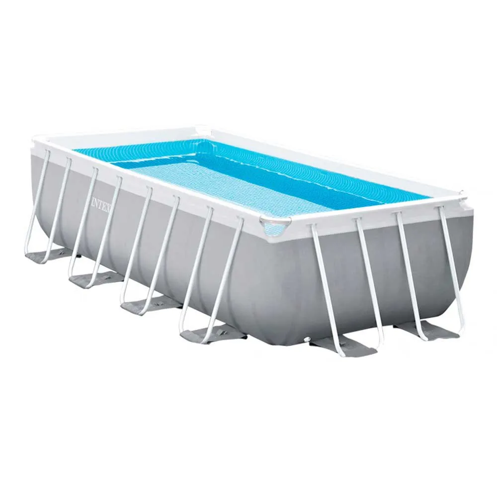 Intex Prism 488x244x107 Cm Stål Rektangulært Over Bakken Basseng Med Ramme unisex, Grey / blue, 10874L