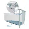Intex Prism 488x244x107 Cm Stål Rektangulært Over Bakken Basseng Med Ramme unisex, Grey / blue, 10874L