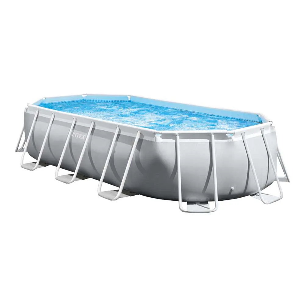 Intex Prism 503x274x122 Cm Stål Ramme For Ovalt Basseng Over Bakken unisex, Grey / blue, 13365L Intex Prism 503x274x122 Cm Stål Ramme For Ovalt Basseng Over Bakken unisex, Grey / blue, 13365L