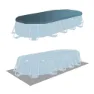 Intex Prism 610x305x122 Cm Stål Ramme For Ovalt Basseng Over Bakken unisex, Grey / blue, 18202L
