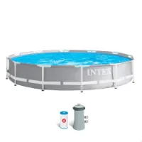 Intex Prisma Frame Range Round Above Ground With Filter Basseng Intex Prisma Frame Range Round Above Ground With Filter Basseng