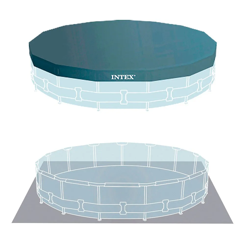 Intex Prisma Frame Round Above Ground With Filter Basseng, 427 x 107cm Intex Prisma Frame Round Above Ground With Filter Basseng, 427 x 107cm