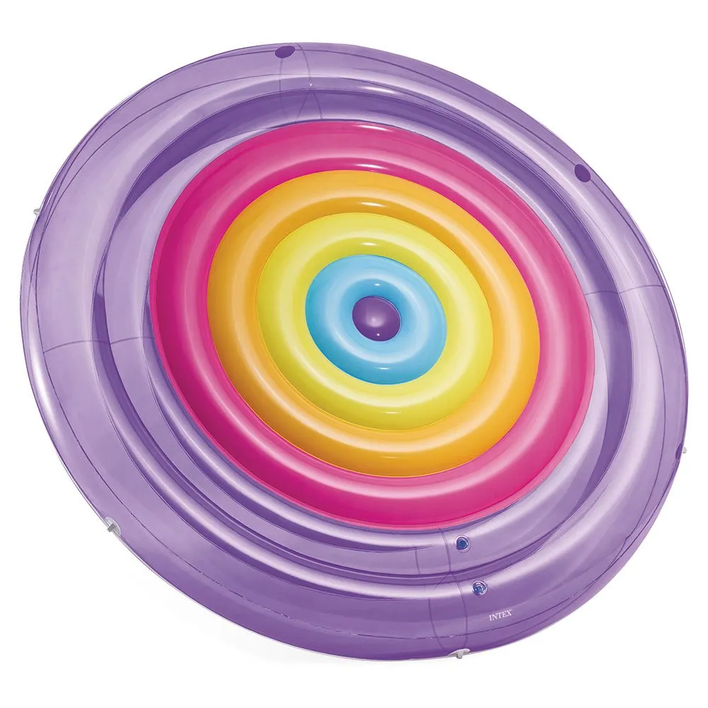 Intex Rainbow Fiesta Beach Ø201cm Luftmadrass For Basseng unisex, Multicolor, Ø201cm