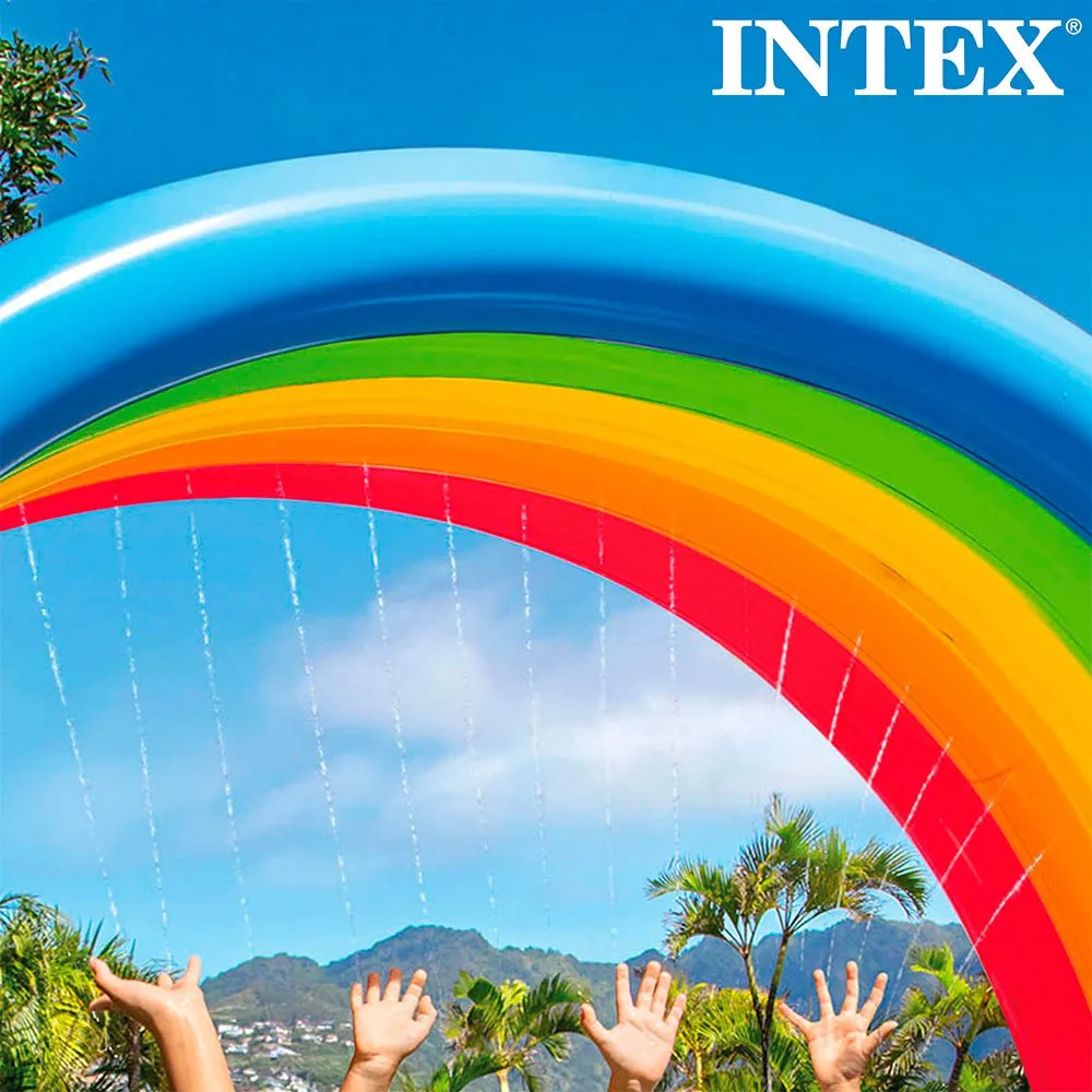 Intex Regnbue Med Sprinkler 300x109x180 Cm unisex, Multicolour, 300 x 109 x 180cm