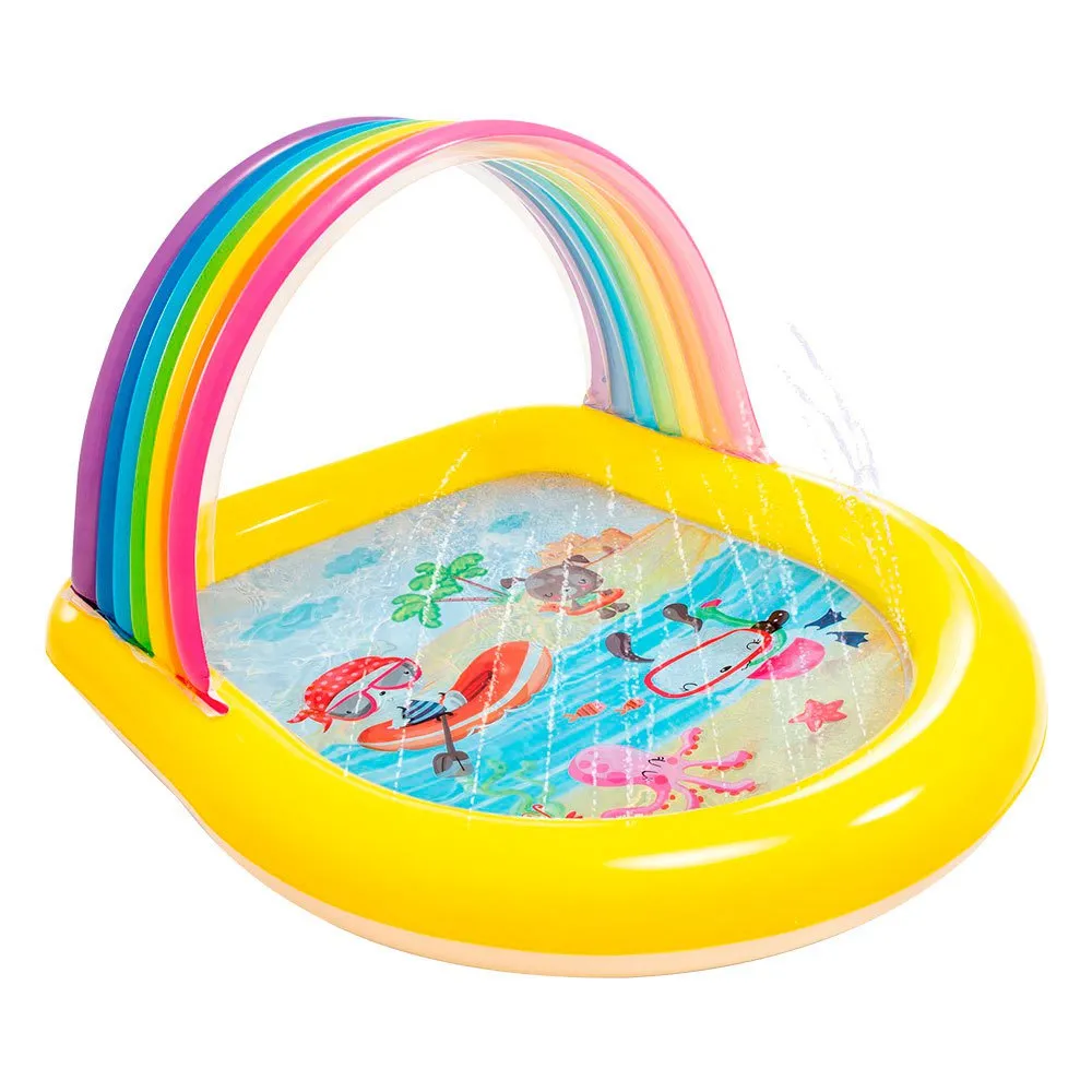 Intex Regnbuebarn Med Baldakin Og Sprinklerbasseng unisex, Multi, 130 x 147 x 86cm Intex Regnbuebarn Med Baldakin Og Sprinklerbasseng unisex, Multi, 130 x 147 x 86cm