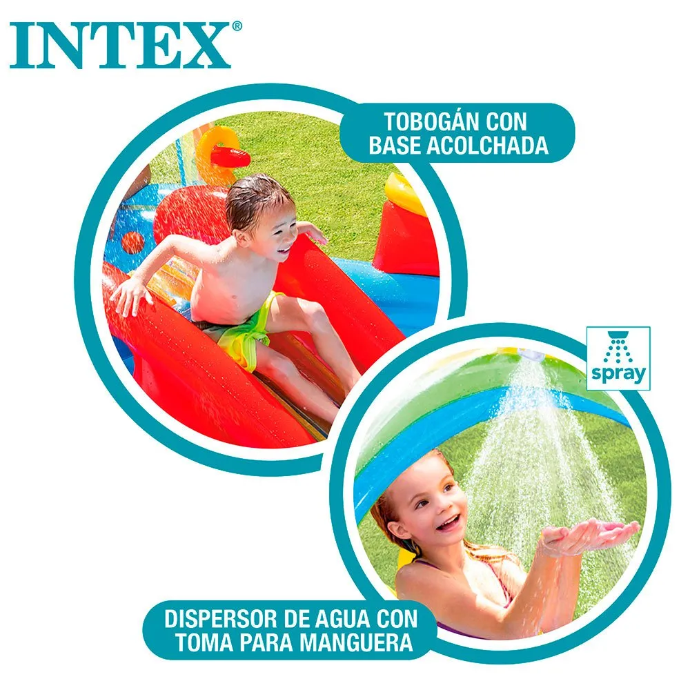 Intex Regnbuebassenget unisex, Multicolor, 297 x 193 x 135cm