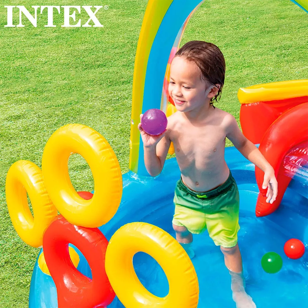 Intex Regnbuebassenget unisex, Multicolor, 297 x 193 x 135cm