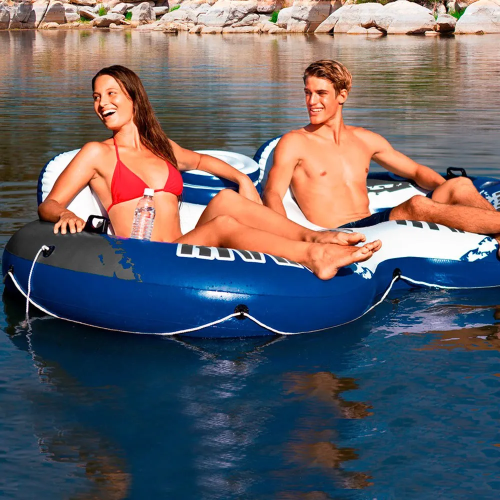 Intex River Run 2 Strandtralle Med Doble Hjul Og Kjølebag unisex, 243 x 157cm
