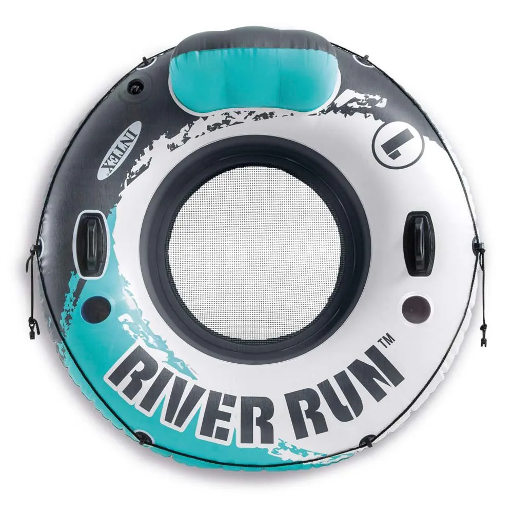 Intex River Run Ø135 Cm Bademadrass unisex, White / blue / grey, Ø135cm