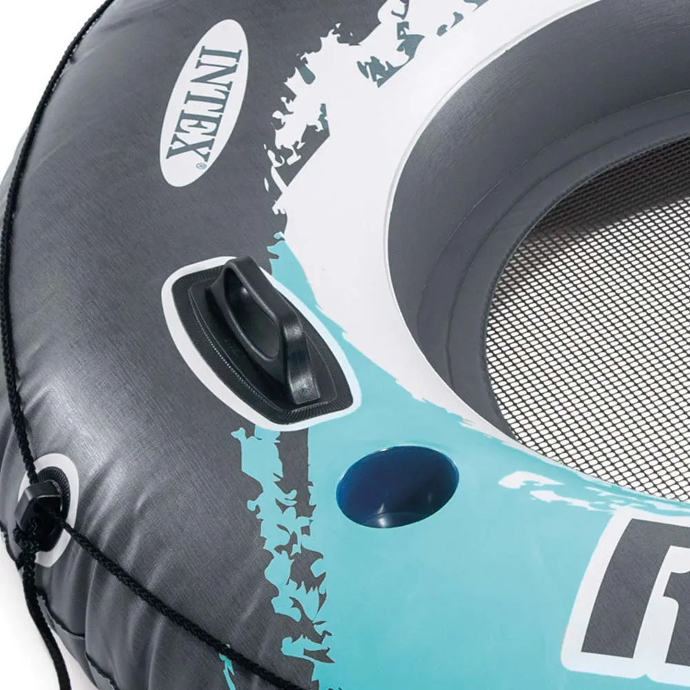 Intex River Run Ø135 Cm Bademadrass unisex, White / blue / grey, Ø135cm