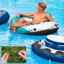 Intex River Run Ø135 Cm Bademadrass unisex, White / blue / grey, Ø135cm