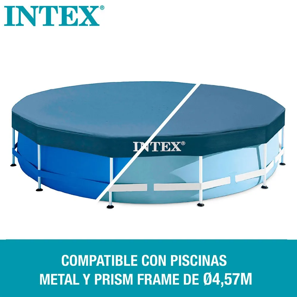 Intex Round Bassengdekke unisex, Blue, 457cm