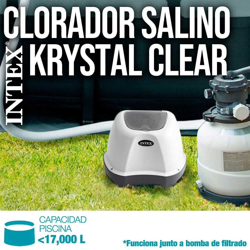 Intex Saltklorinator For Basseng Opptil 17 M³ unisex, Grey, One Size Intex Saltklorinator For Basseng Opptil 17 M³ unisex, Grey, One Size