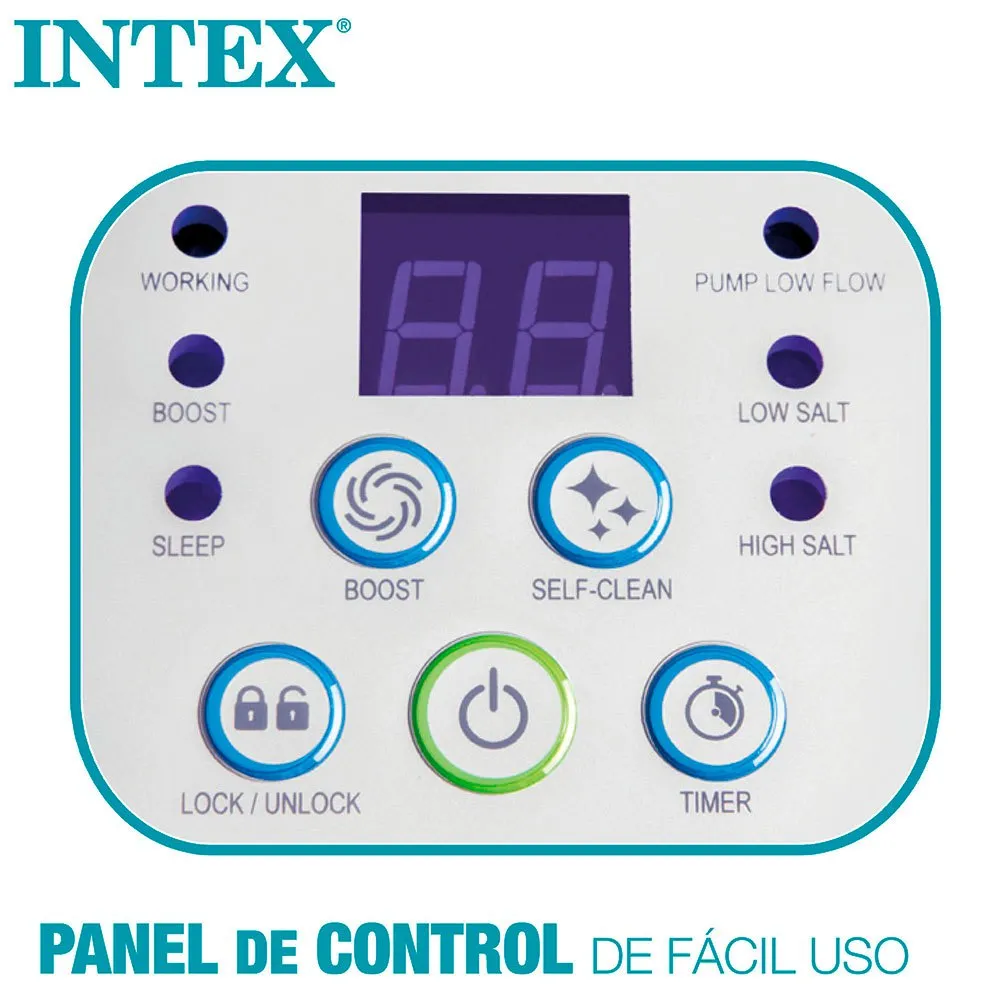 Intex Saltklorinator For Basseng Opptil 17 M³ unisex, Grey, One Size Intex Saltklorinator For Basseng Opptil 17 M³ unisex, Grey, One Size
