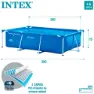 Intex Small Frame Collapsible 300x200x75 Cm Basseng unisex, 300 x 200 x 75cm